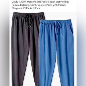 David Archy men’s pajama pants 2 pair xl
